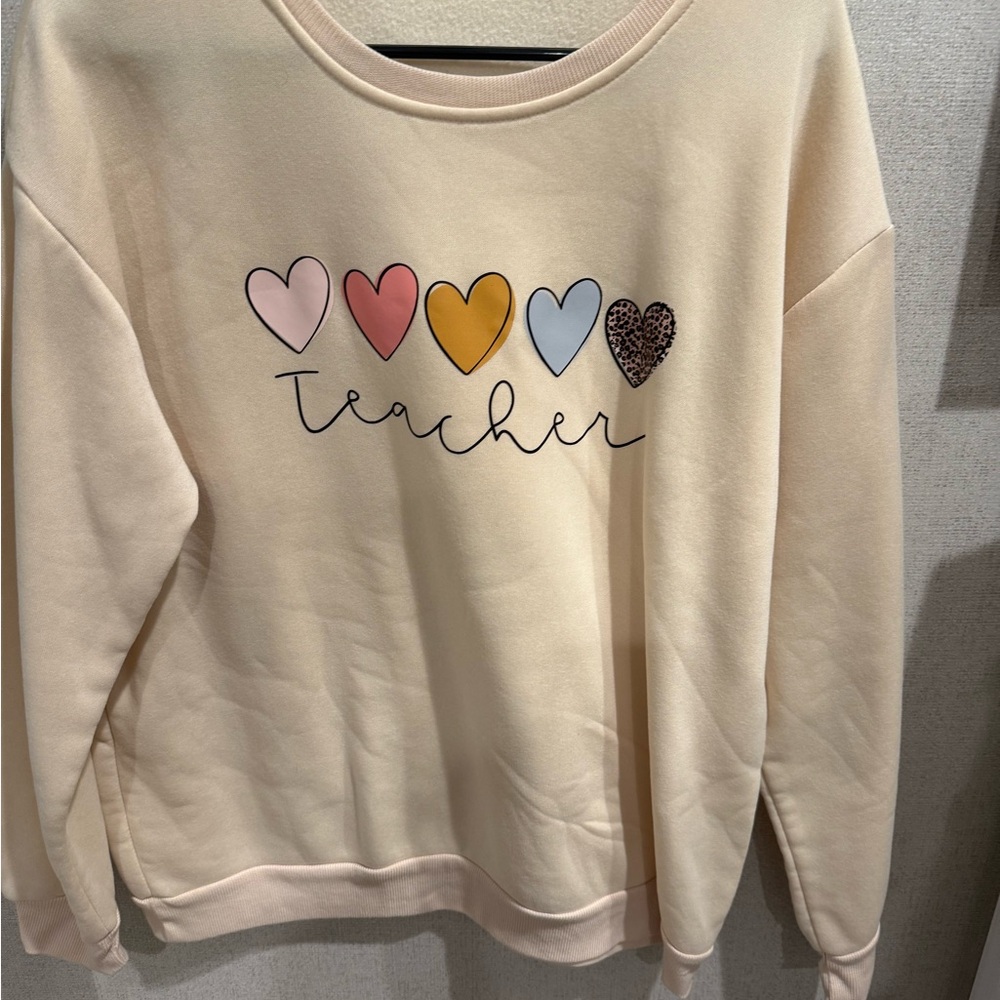 SHEIN Cream Cozy Sweatshirt